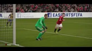 David De Gea super save no goal Fifa 16 Online