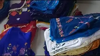 Ready-made stitched blouses Arvind Cotton ready to wear kanta work & mirror. Whats App on 6303158116