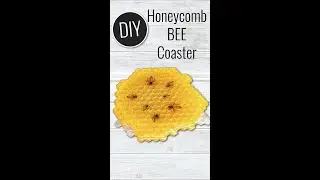 How to Make a Bee Honeycomb Resin Coaster ~ Home Accent