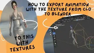 HOW TO EXPORT ANIMATION WITH TEXTURES FROM CLO3D TO BLENDER ... @CLO3D @BlenderOfficial @itsclo3d 