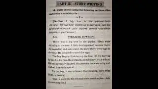 Story Writing | Stealing Is Wrong | English Writing Skills | Let's Learn grammar