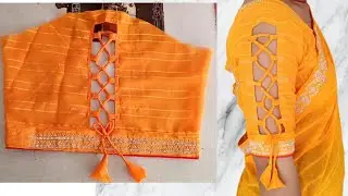 Unique Blouse Sleeve Design cutting and stitching/Astin ki cutting and stitching/बाजू की नई डिजाइन/