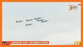 Kenya Air Force’s pass-by show during Jamhuri Day celebrations at Uhuru Gardens
