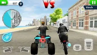 Offroad ATV Bike Vs Police Bike Fastest Racers Game - Who is Better ? || Bike Games to play