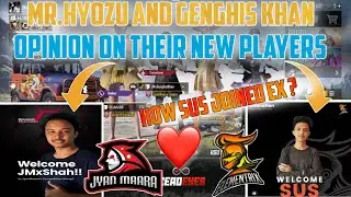 MR.HYOZU , DEshifuSIR AND JMxGHENGHIS KHAN REACTS ON ELEMENTRIX AND JYANMARA NEW PLAYERS 🤩 ||