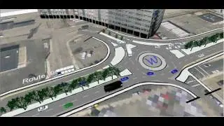 Roundabout Concept, Route 99, Boston, Massachusetts