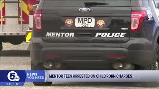 Mentor teen arrested on child porn charges