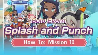 [Pokemon Masters EX] MISSION 10: 2 GYM LEADERS | Battle Challenge! Round 2 | Splash and Punch