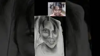 how to draw realistic portrait/pencil sketch/shorts