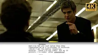 THE SOCIAL NETWORK (2010) &mdash; EDUARDO RAGE SCENE ( 4K Script-to-Screen )
