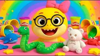 Learning and Creating with Play Doh | Colorful Fun with Animals for Kids