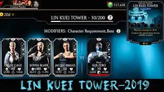 Lin Kuei Tower Boss Battle 20 & 30 Fight + Reward | Monk & Cassie Cage Gameplay