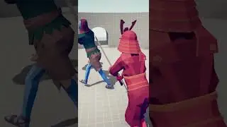 Самурай-гигант против древесного великана - Totally Accurate Battle Simulator TABS