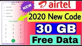 2020 new code airtel free data 30gb 2020 offers all user airtel sim | free data tricks 30gb