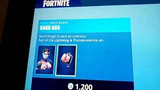 THE NEW DARK BOMBER SKIN,THUNDER CRASH PIKEAXE AND DARK GLYPH GLIDER