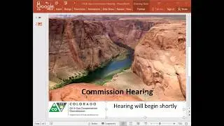 COGCC Commission Hearing - January 9, 2018