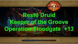 +13 Operation :Floodgate | Resto Druid PoV | 11.1 WoW TWW  Keeper of the Groove