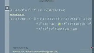 Important Math Formula & verify Hindi / Urdu - Part-2