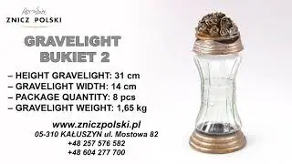 wholesale gravelights grave Light  BUKIET 2 Glass bouquet of artistic candle on the cemetery