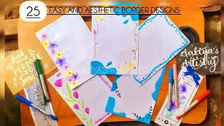 20 Easy and Aesthetic Border Design|@aaliyanaseem #youtubeshorts #borderpattern #ytshorts #shorts