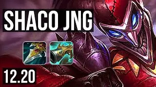 SHACO vs KINDRED (JNG) | 8/0/9, Rank 4 Shaco, Legendary, 300+ games | KR Master | 12.20
