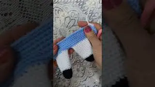 Knitting a rabbit.#diy #crochet #handmade #حياكة أرنب من الكروشية حياكة يدوية