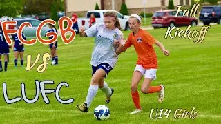 U14 Girls Soccer FCGB Fall Kick Off FCGB vs LUFC Green at Fond Du Lac Soccer Complex in Fond Du Lac