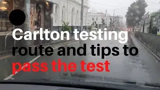 Carlton driving testing route with instruction