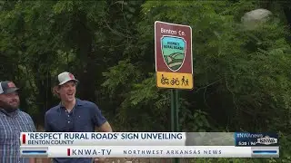 Benton County hosts unveiling for 'Respect Rural Roads' sign