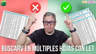 😱¿Un solo BUSCARX para todas tus hojas de Excel? ¡Se puede!  El truco BUSCARX entre múltiples hojas