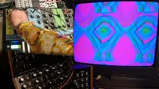 Messing About with the Chroma Cauldron Mainbow Analog Video Synth for Jamuary 17th 2025