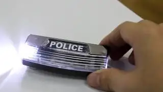 JD-04 Rechargeable  Red blue police shoulder led light one side warning light