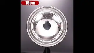 Stainless steel food bowl lily shape soup bowl with lid stackable bowl set