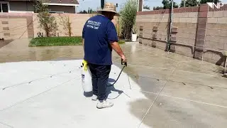 Non-Slip Polished Concrete (Residential Back Patio)