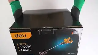 Миксер строительный #Deli YS EDC176. Комплектация