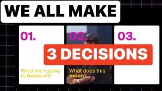 We all make 3 decisions: FOCUS, MEANING, ACTION &hellip; every waking moment - Tony Robbins