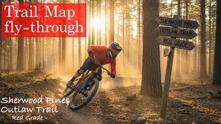 Outlaw Trail Full Map Fly-Through | Sherwood Pines | Insta360 X4 GPS Overview