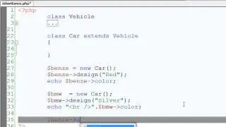 Single Inheritance: PHP OOP