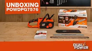 Dual Power - D&eacute;ballage du POWDPG7576 scie &agrave; cha&icirc;ne