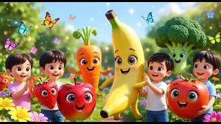 Apprendre les fruits et les légumes – Comptine enfant éducative   #comptineenfant  #chansonéducative