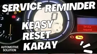 Renault fluence service reminder reseat keasy karay