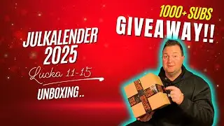 Unboxing av Julkalender 2025 (Lucka 11-15)! 1000+ Subs GIVEAWAY på denna nya kanal för discgolf!