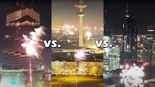Which City has the BEST FIREWORKS? Hamburg vs. Berlin vs. Frankfurt - CINEMATIC TIMELAPSE 4K