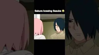Sakura finally bossing Sasuke around 😂