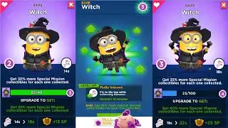 Despicable Me Minion Rush Witch Level Up Costume gameplay walkthrough ios / android