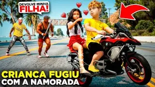CRIANÇA ATENTADA TENTA FUGIR DE MINI MOTO COM A NAMORADA! ELES CONSEGUIRAM ESCAPAR?😂 (GTA 5)