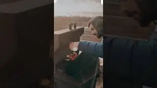Яичница глазунья на углях