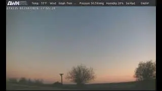 SE Bell County Texas Timelapse Weather Cam, Jan 18 to Jan 19, 2026, 6am
