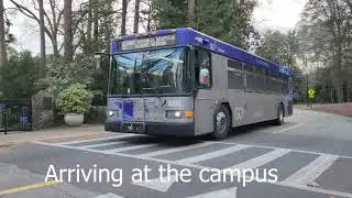 Duke University from Newark airport by train and city bus feat. Washington DC and Raleigh, NC