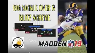 MADDEN 19 DEFENSIVE TIP- BIG NICKLE OVER G BLITZ SCHEME- GET MORE SPLASH PLAYS